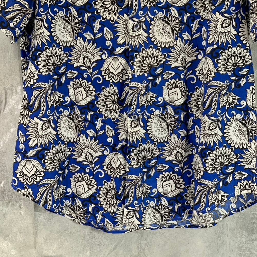 ROBERT GRAHAM Men's Blue Crossett Hawaiian Classic-Fit Button-Up Shirt SZ XL - Picture 6 of 9